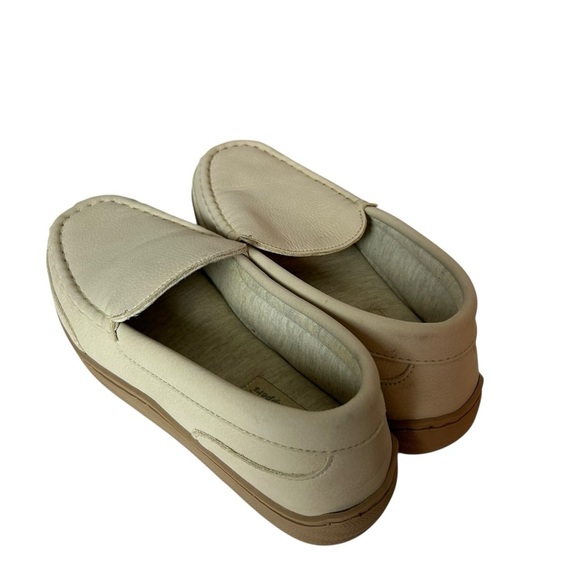 My Pillow All Season Women’s Moccasin Slipper Leather Beige Wide Width 7W - Picture 5 of 7